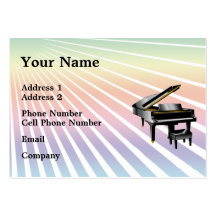Music Business Card - Piano
