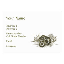 Music Business Card - Speaker Swirl