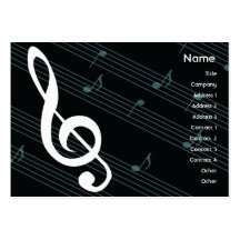 Music - Chubby Business Card Templates