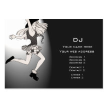 Music dancer DJ Business Card Template