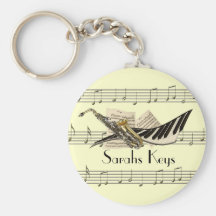 Music Design Keychain