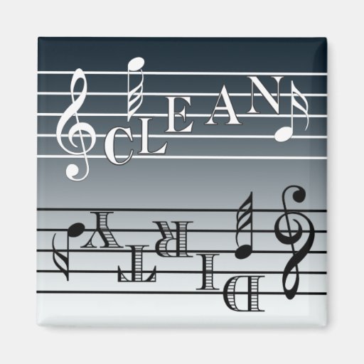 Music Dishwasher Indicator Magnet