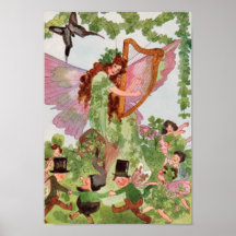 Music Faerie Playing Music Print
