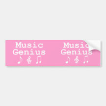 Music Genius Gifts Bumper Sticker