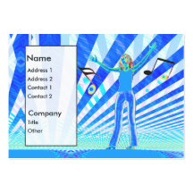 Music Girl - Chubby Business Card Template