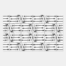music, guitars rectangular stickers