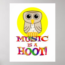 Music is a Hoot Poster