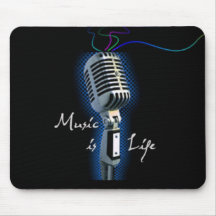 Music is Life Mouse Pads