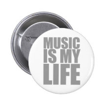 Music Is My Life - Emo Alternative Grunge Rock Pinback Button