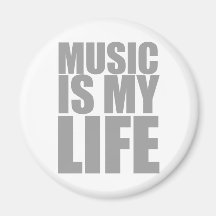 Music Is My Life - Emo Alternative Grunge Rock Refrigerator Magnet