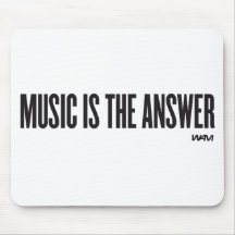 Music is the answer mouse pad