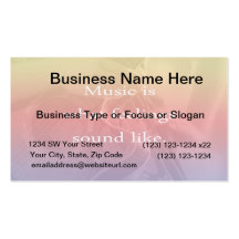 music is what feelings sound like guitar design business card templates