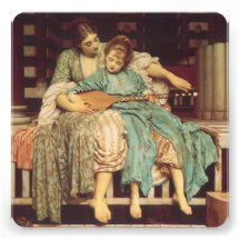 Music Lesson by Leighton, Vintage Victorian Art Custom Invite