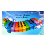 Music Lesson Instructor Business Card Templates