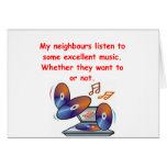 music lover greeting card