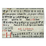 Music Manuscript Greeting Card