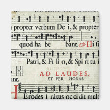 Music Manuscript Refrigerator Magnet