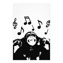 music monkeymonkey customized stationery