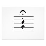 Music Notation Rest Blank Photo Print