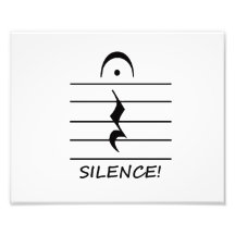 Music Notation Rest with Silence Photograph
