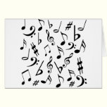 Music Note Card cards