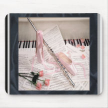 Music of Flute and Keys Mousepad