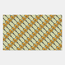 music pattern ~ violões rectangle stickers