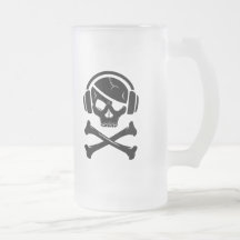 Music Pirate Piracy anti-riaa logo Mugs