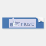Music Rocks sticker Bumper Stickers