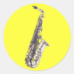 music round stickers