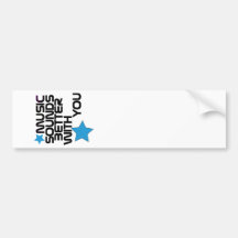 Music Sounds Better With You Bumper Sticker