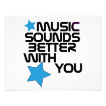 Music Sounds Better With You Custom Announcements