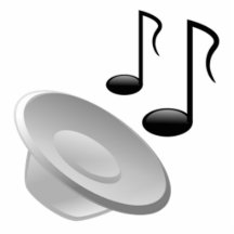 Music Speaker with Notes Acrylic Cut Outs
