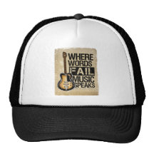 music speaks mesh hats
