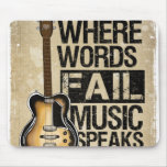 music speaks mousepad