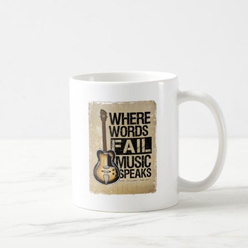 music speaks mug