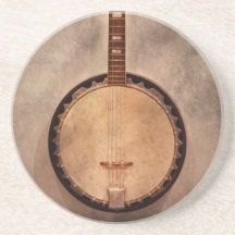 Music - String - Banjo Beverage Coaster