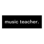 Music Teacher Business Card