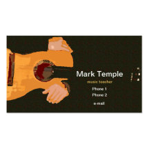 Music teacher business card
