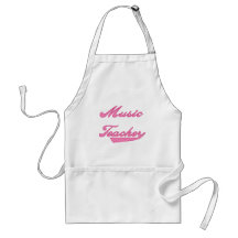 Music Teacher Pink Tshirts and Gifts Aprons