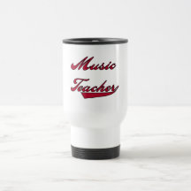 Music Teacher Red Tshirts and Gifts Mug