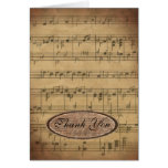 Music Thank you Note Cards