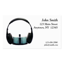 Music Theme Profile Card Business Cards