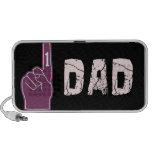 Music tunes "#1 DAD" speakers Customisable speakers