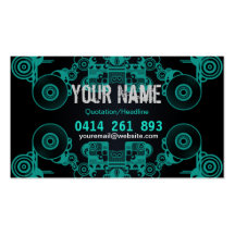 Music Vinyl Circles Business Card