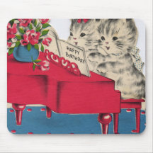 Musical Birthday Kittens Mousepads