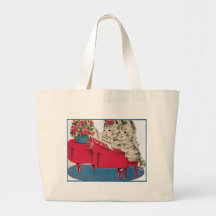 Musical Birthday Kittens Tote Bag