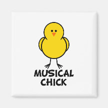 Musical Chick Fridge Magnets