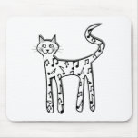 Musical note cat mousepads