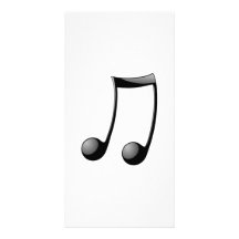 Musical Note Personalized Photo Card